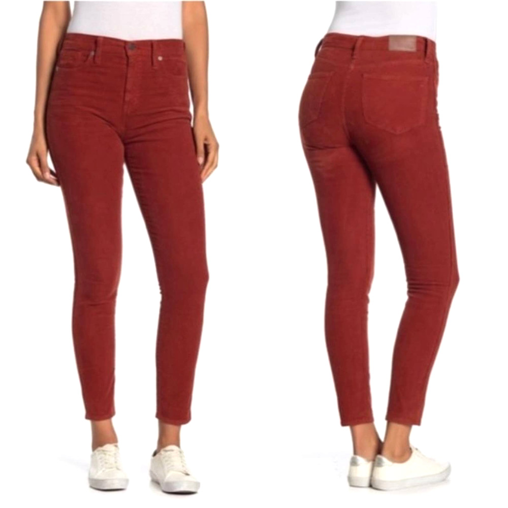Madewell 10" High Rise Skinny Corduroy Pants 24
